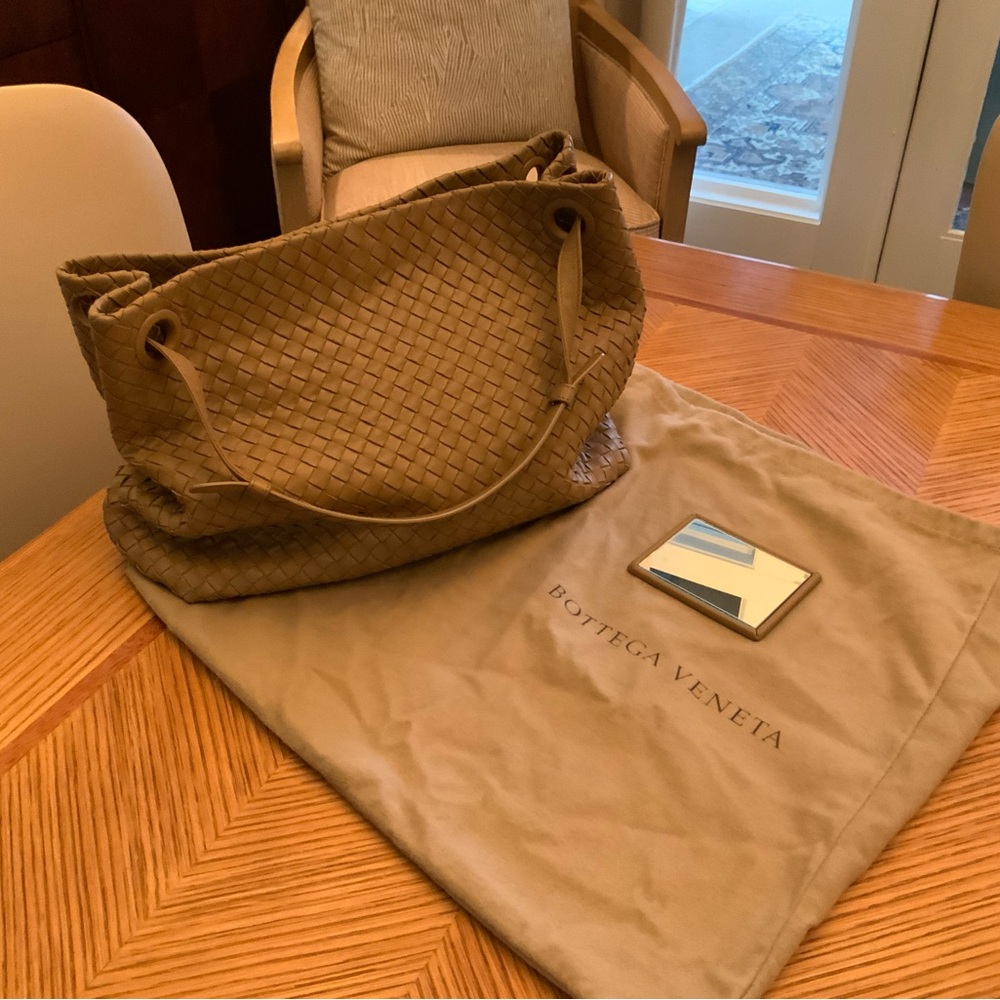 Bottega Veneta Brown Woven Shoulder Bag